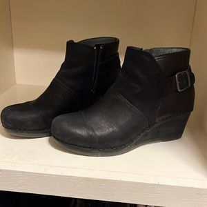 Dansko wedge booties